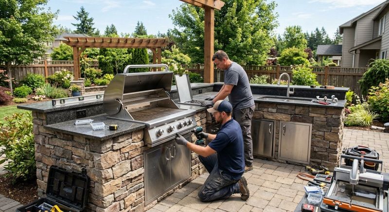 Outdoor Kitchen Installation in Katy, TX