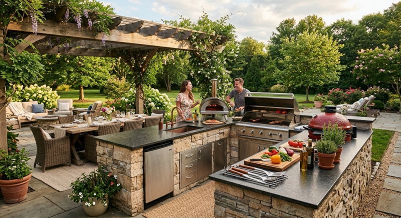 Outdoor Kitchen Installation in Alpharetta, GA